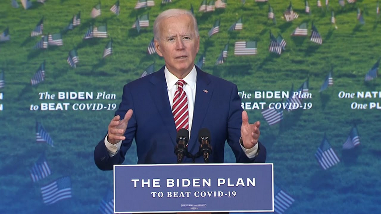 President Biden discussing COVID-19