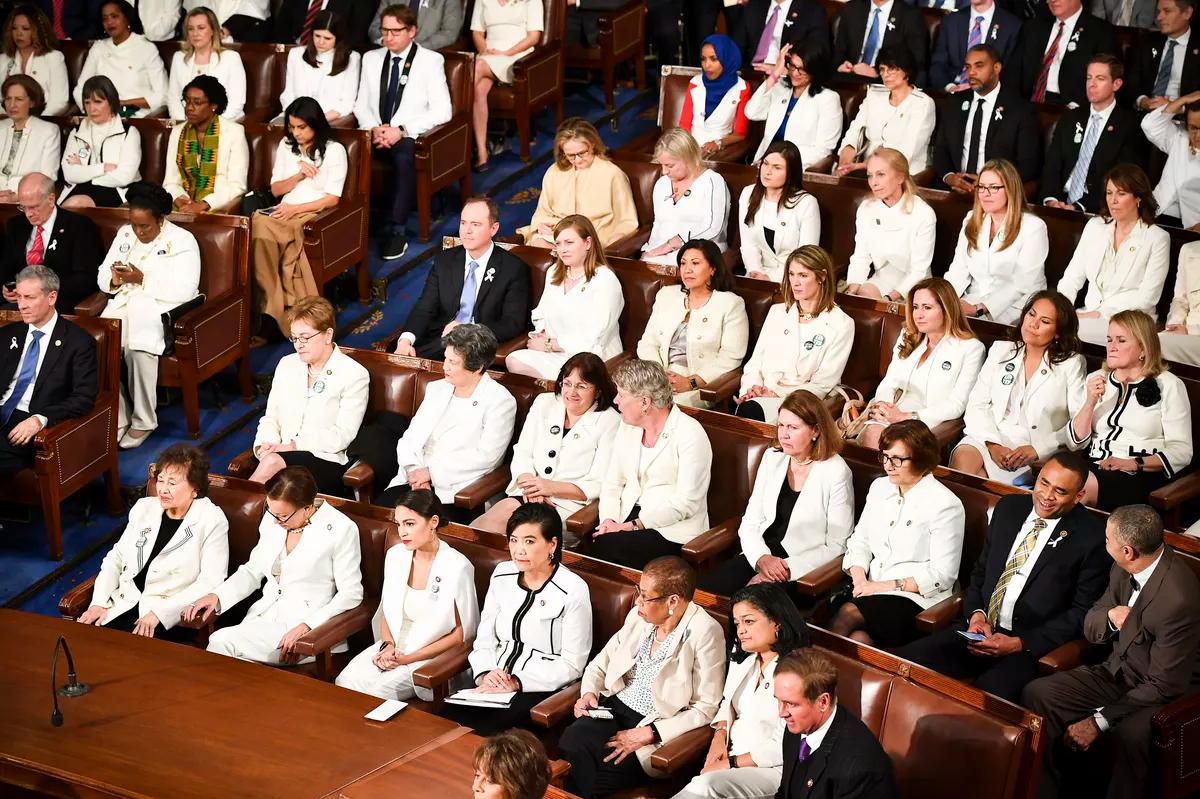Democrats in White Outfits