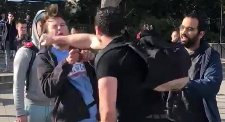 Conservative gets Punched in the Face