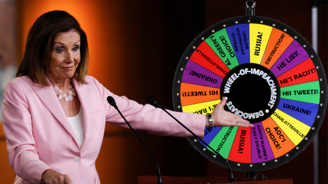 Nancy Pelosi unveils the "Wheel-of-Impeachment"