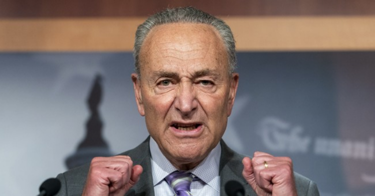 Chuck Schumer angry.